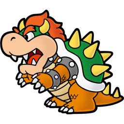 Paper Bowser Icon 256x256 png
